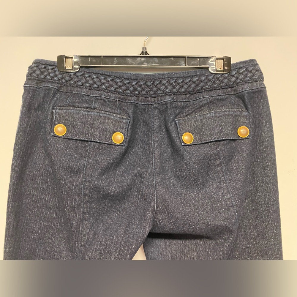 Arden B Long Inseam Flare Dark Wash Sailor Jeans Size 10 - Picture 7 of 8